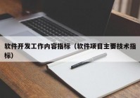 软件开发工作内容指标（软件项目主要技术指标）