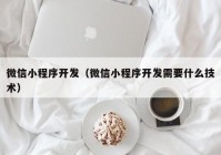 微信小程序开发（微信小程序开发需要什么技术）