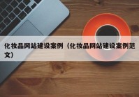 化妆品网站建设案例（化妆品网站建设案例范文）