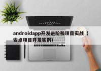 androidapp开发进阶和项目实战（安卓项目开发实例）