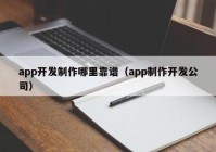 app开发制作哪里靠谱（app制作开发公司）