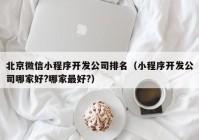 北京微信小程序开发公司排名（小程序开发公司哪家好?哪家最好?）