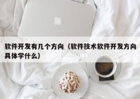 软件开发有几个方向（软件技术软件开发方向具体学什么）