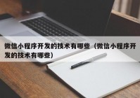 微信小程序开发的技术有哪些（微信小程序开发的技术有哪些）