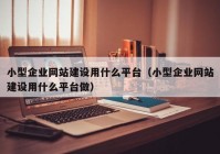 小型企业网站建设用什么平台（小型企业网站建设用什么平台做）