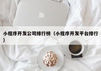 小程序开发公司排行榜（小程序开发平台排行）