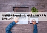 网络软件开发方向是什么（网络软件开发方向是什么工作）